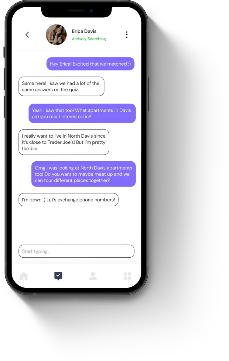 RoomU messaging page